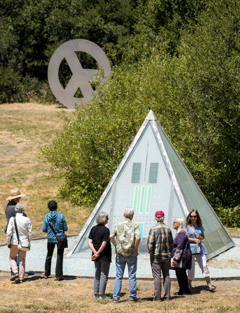 Visitors on the Outdoor Sculpture Tour