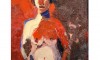 Joan Brown, Girl Standing (Girl with Red Nose), 1962