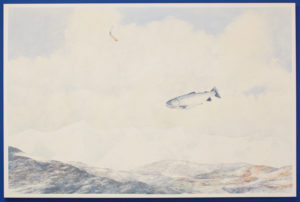William Allan, 𝘛𝘦𝘯𝘵𝘢𝘵𝘪𝘷𝘦 𝘈𝘴𝘴𝘢𝘶𝘭𝘵 𝘰𝘯 𝘔𝘵 𝘍𝘦𝘢𝘳, 1971, 74 × 111 1/2 inches.