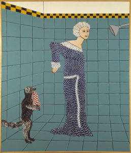 Joan Brown, Woman Preparing for a Shower, 1975